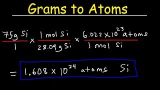 How To Convert Grams to Atoms  THE EASY WAY [upl. by Allicsirp]