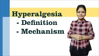 Hyperalgesia Physiology  Definition and Mechanism II Pain Physiology II Neurophysiology [upl. by Atteiram951]