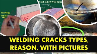 Welding cracks amp their types with real pictures [upl. by Ellerehc]