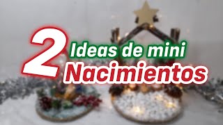 2 INCREÍBLES MINI PESEBRES NAVIDEÑOS  DIY CHRISTMAS DECOR  ARTESANATOS DE NATAL [upl. by Id808]