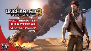 Uncharted 3 Drakes Deception Crushing Walkthrough  All Treasures Chapter 1 quotAnother Roundquot [upl. by Kelcey]