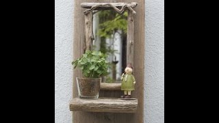 Basteln mit Treibholz Schwemmholz Driftwood Upcycling [upl. by Luht]