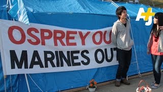 Japans Okinawans Tell US Marines To Go Home [upl. by Halueb217]