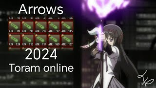 Elemental arrows Toram online 2024 amp other and how to get them [upl. by Eimarej]