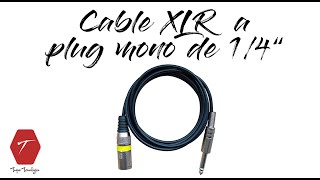 Cómo hacer reparar  armar un cable XLR a Plug TS 14quot monofónico [upl. by Agata]