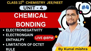 CHEMICAL BONDING  Octet rules Limitation of Octet rule Lewis symbol  L  4 11Th JEE  NEET [upl. by Frum]