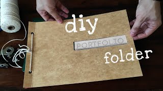 DIY PORTFOLIO FOLDER  Simple and Easy Folder Design Ideas [upl. by Elinad]