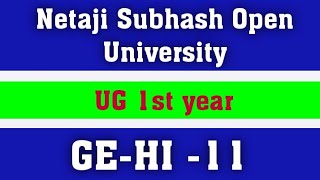 NSOU ASSIGNMENT ANSWERS NSOU UG GEHI 11 Assignment answers 2024  ug gehi 11 Assignment answers [upl. by Ayaj968]