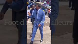 L’arrivée de Samuel Eto’o au stade Ahmadou Ahidjo pour la finale de la coupe du Cameroun [upl. by Ennaeiluj876]