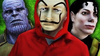 GTA V PC  La Casa de Papel A Volta do Thanos M Jackson e Mais MODS [upl. by Eldwen]