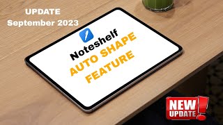 Noteshelf New Feature Auto Shape A very first tutorial Android [upl. by Helbonia380]