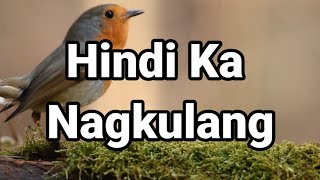 HINDI KA NAGKULANG LYRICS  TAGALOG WORSHIP SONG [upl. by Aitnis]