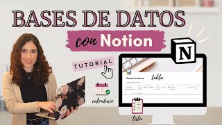 CÃ“MO USAR NOTION ðŸ’¡ TUTORIAL 2 BASES DE DATOS EN NOTION Tablas Calendarios Listas Tidytoc [upl. by Eppie151]