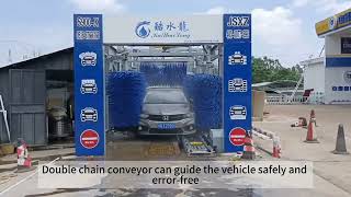 Tunnel car washing machine can wash three cars at a time [upl. by Endys]