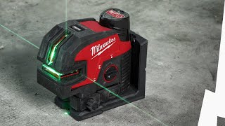 MILWAUKEE® M12™ Green Cross Line Laser with 4 Points [upl. by Atenahs]