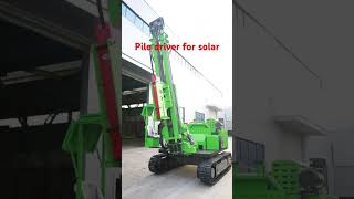 Piling rig for solar [upl. by Dewhirst]