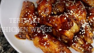 Easy Baked Teriyaki Chicken Wings [upl. by Ynaffyt]