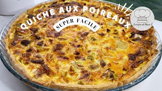 Quiche aux poireaux facile et rapide [upl. by Crockett]