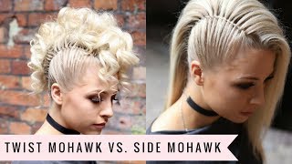 Twist Mohawk VS Side Mohawk by SweetHearts Hair [upl. by Bradwell]