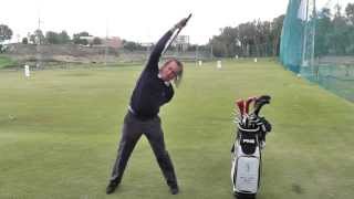 Watch Miguel Angel Jimenezs Unique WarmUp Routine  Golf Monthly [upl. by Birkner935]