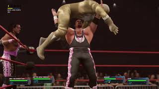 ECW Elias amp Goldust vs The Hart Foundation [upl. by Gnolb513]