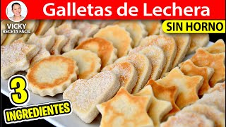 GALLETAS DE LECHERA SIN HORNO SOLO 3 INGREDIENTES [upl. by Bui]