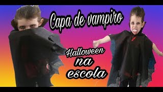 Como fazer capa de vampiro em TNT  Fantasia simples e fácil [upl. by Zelten]