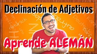 Aprende Aleman A2  DECLINACION de adjetivos  nominativo acusativo y dativo [upl. by Norehs641]