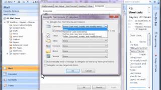 Delegate Access in Microsoft Outlook [upl. by Nagaek151]