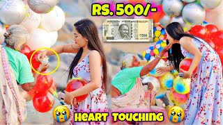 Giving Rs 500 For Free to Street Sellers Heart Touching  Emotional Reaction [upl. by Enamrahs]