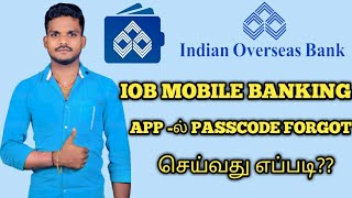 IOB mobil banking application password reset tamil Indian overseasBankmobilebankingapp passwordreset [upl. by Acitel72]