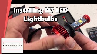 Installing H7 Low beam LED Bulbs in VW Jetta MK6 [upl. by Petronia891]