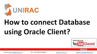 How to connect Oracle Database using Oracle Client [upl. by Ennyl]