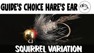 Fly Tying Tutorial Guides Choice Hares Ear  Squirrel Style [upl. by Elsa]