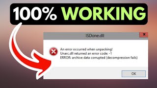 Unarc dll Returned An Error Code On Windows 11 FIXED [upl. by Okoy]