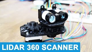 LIDAR Sensor  3D Printed Rotating Platform  Robotic Vehicle 8 [upl. by Pomfrey813]