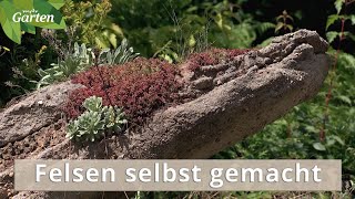 Felsen aus Beton selbst gießen  MDR [upl. by Acir]