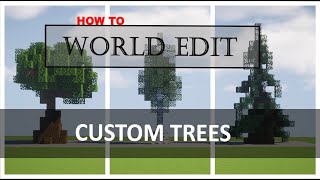 Minecraft Custom Tree Tutorial  WorldEdit Tutorial [upl. by Aivul]