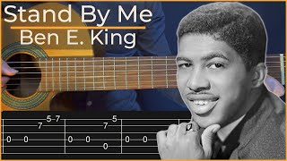 Stand By Me  Ben E King Simple Guitar Tab [upl. by Oniluap]