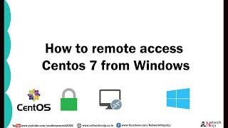 How to remote access Centos 7 from Windows [upl. by Elleda]