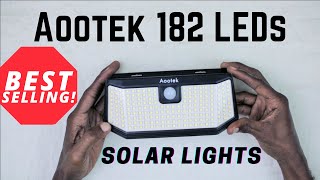 Solar Lights  Aootek 182 LEDs [upl. by Hendricks615]