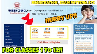 NSTSE UIMO UIEO UCO 2020  Registration Fees Syllabus Level Exam Pattern for CLASSES 1 to 12 [upl. by Janos]