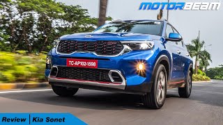 Kia Sonet Review  Diesel Automatic Driven  MotorBeam [upl. by Draneb]