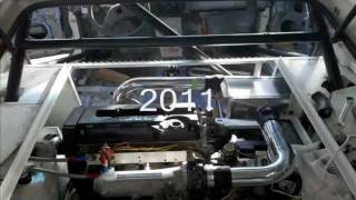 GSR Turbo RWD honda CRX v2 build dyno racing burnouts [upl. by Enilorac]