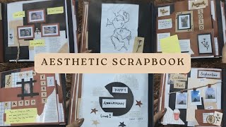 Recycled Aesthetic Scrapbook🌿 tutorial step by step [upl. by Kachine]