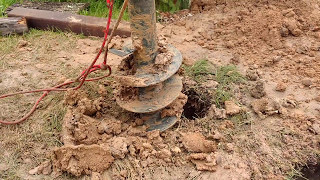 ręczne wiercenie studni  well drilling by hand [upl. by Symons]