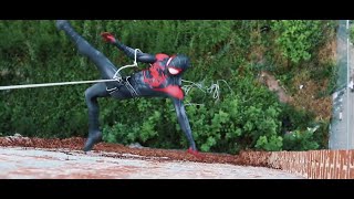 Real Life SpiderMan Performs EPIC Stunts in New York City [upl. by Ahidam]