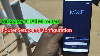 MI router 4c setup guide with Mobile [upl. by Noislla616]