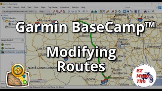 Garmin BaseCamp™ Modifying Routes [upl. by Nissensohn]