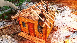 How We Built Our Dream OffGrid Cabin in the Woods Modern Bushcraft [upl. by Adair]